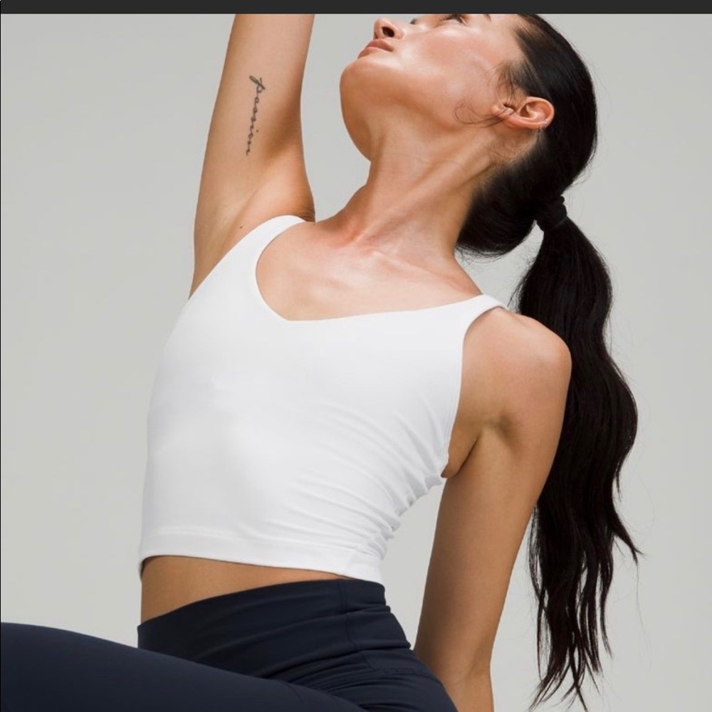 White Lululemon align tank